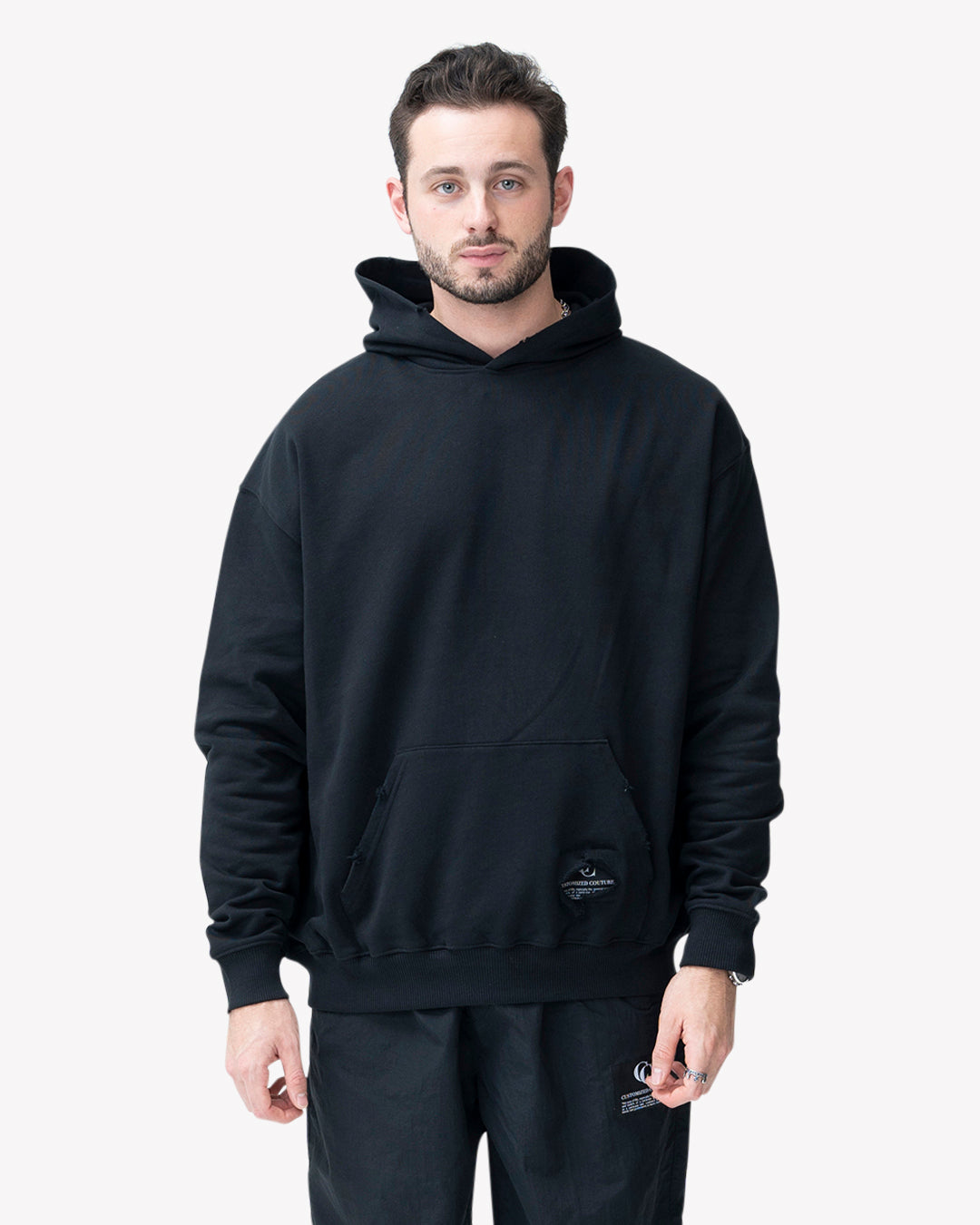 Destroyed Classics Hoodie Black | Customized Culture