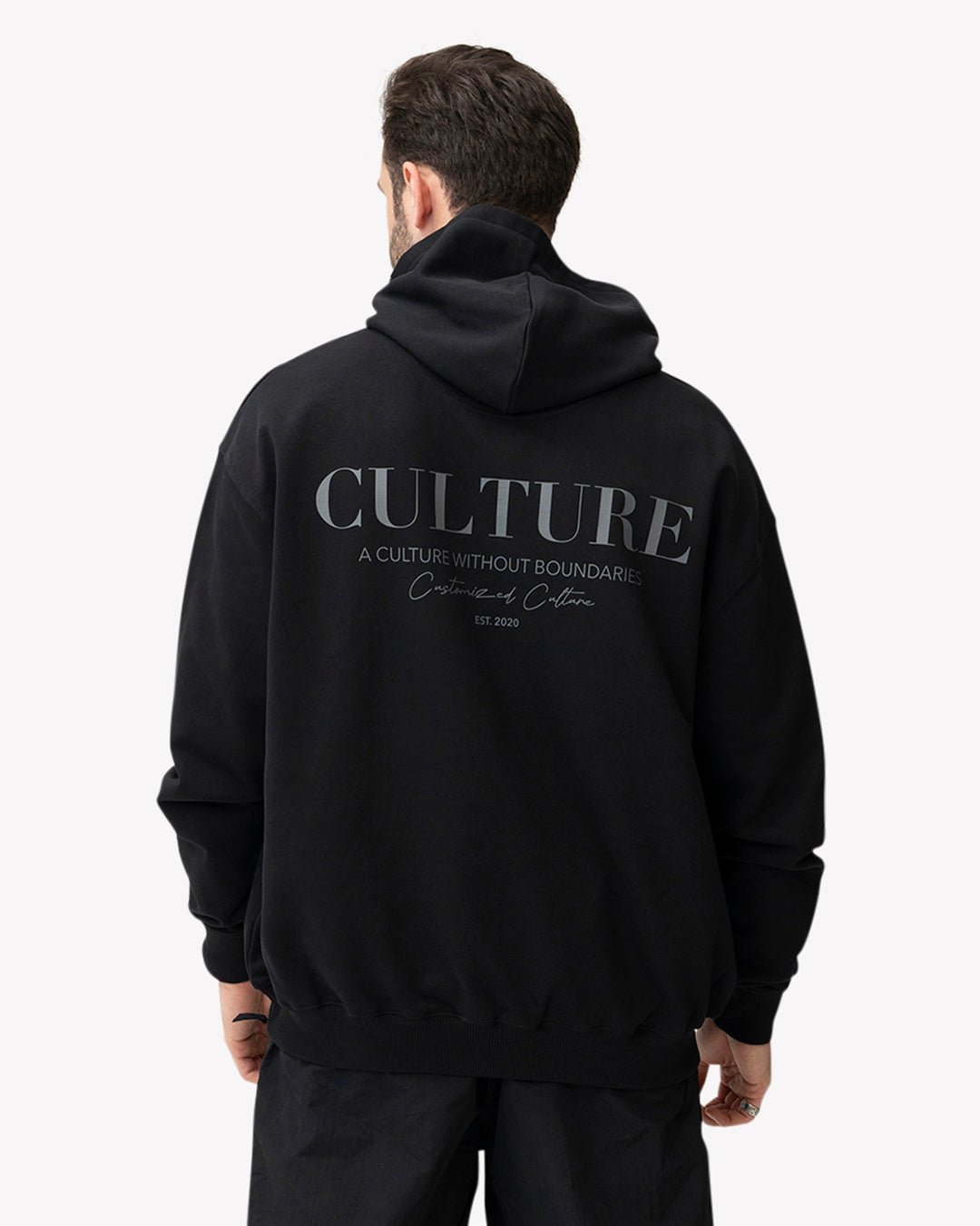 Culture Hoodie Black Grey | Customized Culture