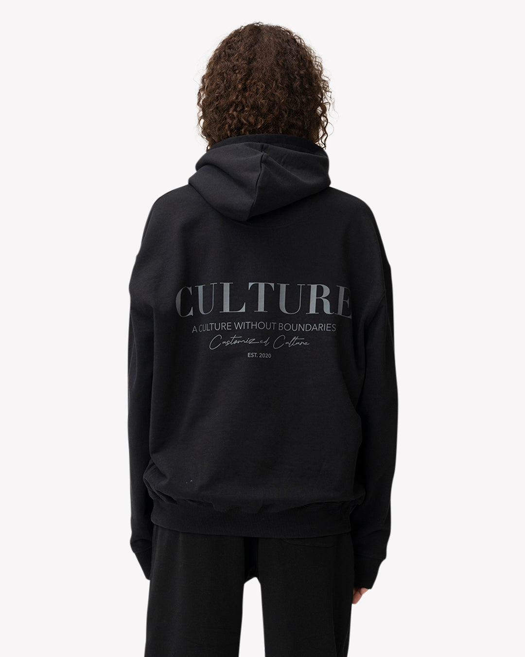 Culture Hoodie Black Grey | Customized Culture