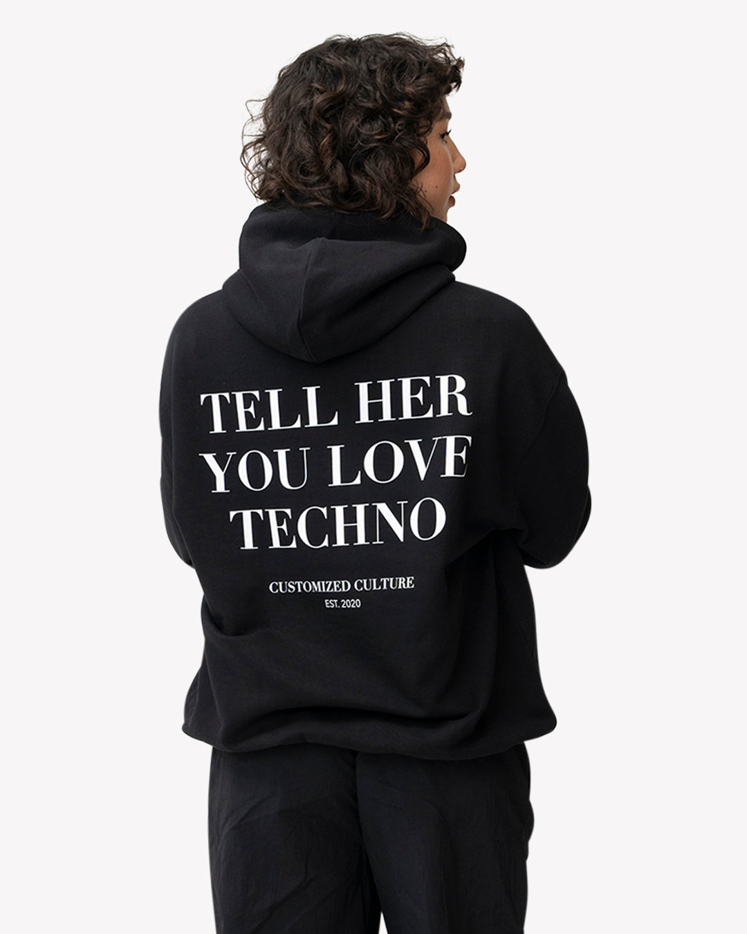 Love Techno Hoodie | Customized Culture