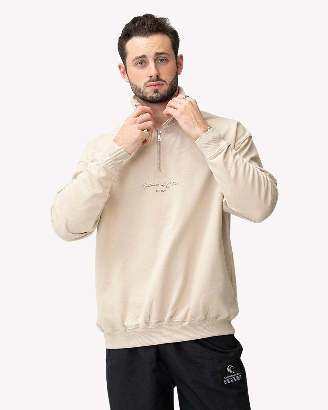 Customized Culture Halfzip Desert | Customized Culture