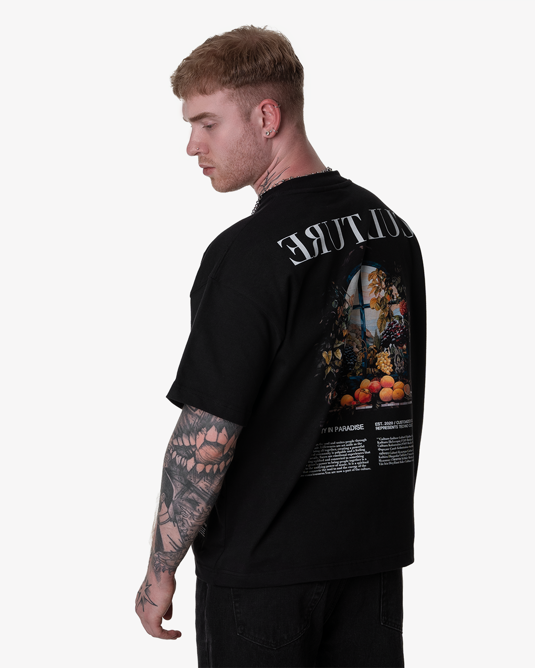 Customized Culture black rave outfit t-shirt