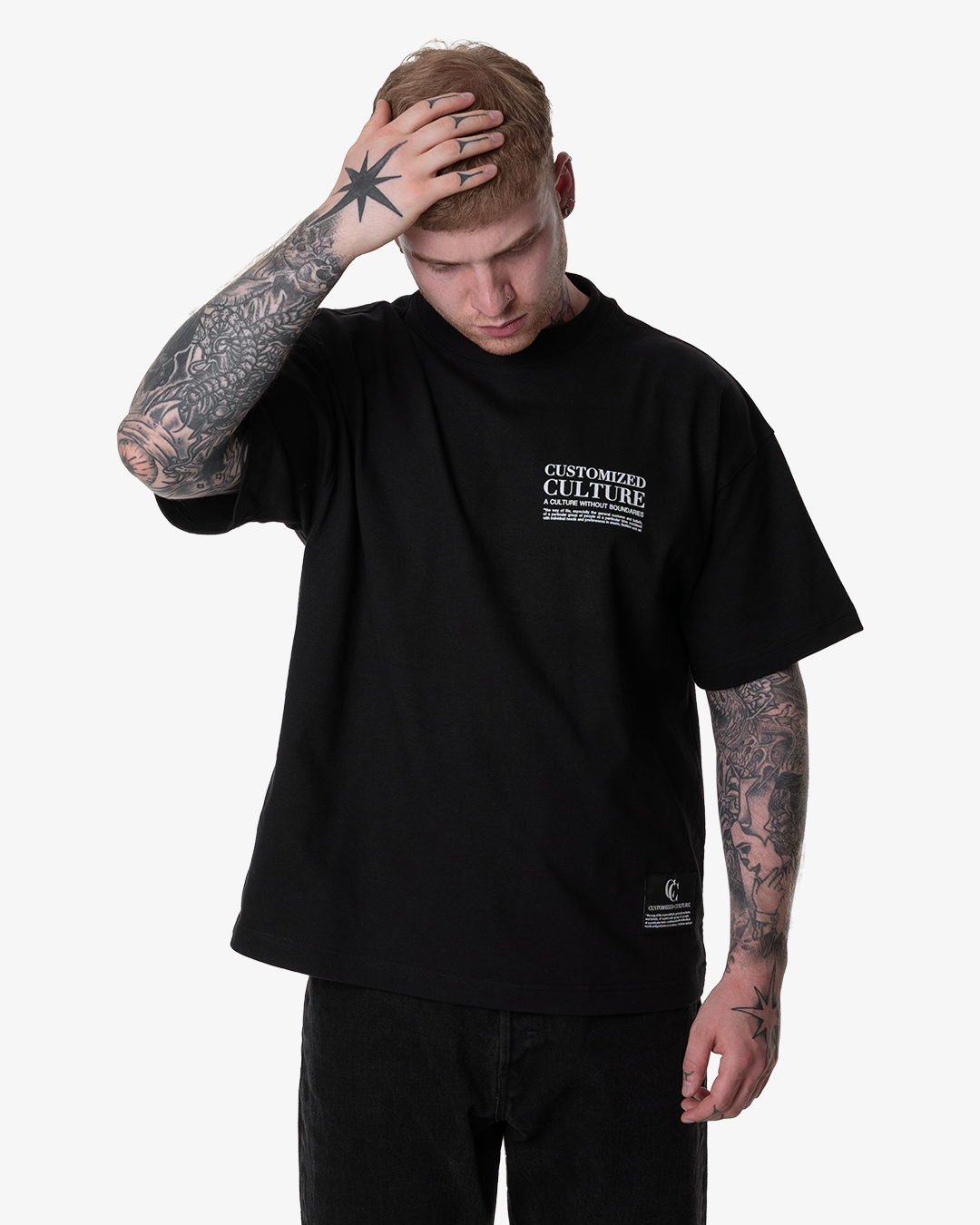 Customized Culture black rave outfit t-shirt