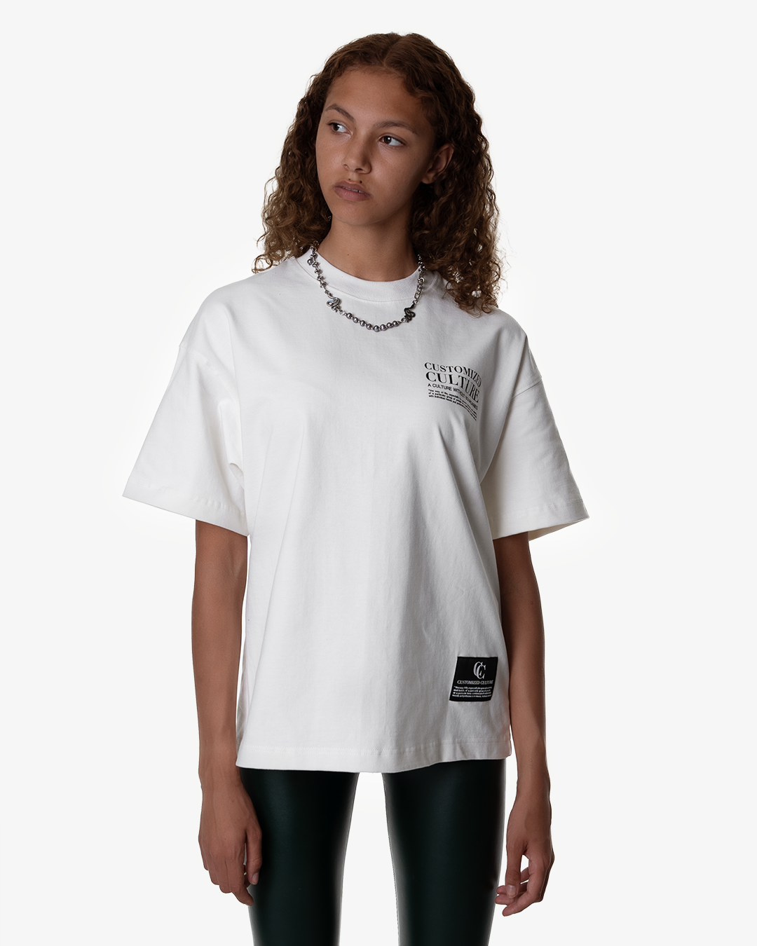 Customized Culture white festival outfit t-shirt