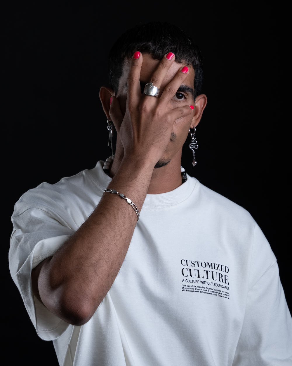 Customized Culture Model White T-Shirt